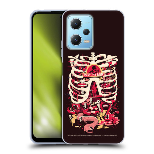 Rick And Morty Season 1 & 2 Graphics Anatomy Park Soft Gel Case for Xiaomi Redmi Note 12 5G