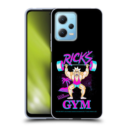 Rick And Morty Season 1 & 2 Graphics Rick's Gym Soft Gel Case for Xiaomi Redmi Note 12 5G