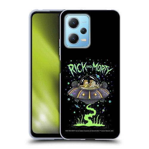 Rick And Morty Season 1 & 2 Graphics The Space Cruiser Soft Gel Case for Xiaomi Redmi Note 12 5G