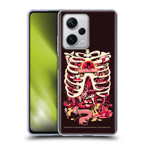 Rick And Morty Season 1 & 2 Graphics Anatomy Park Soft Gel Case for Xiaomi Redmi Note 12 Pro+ 5G