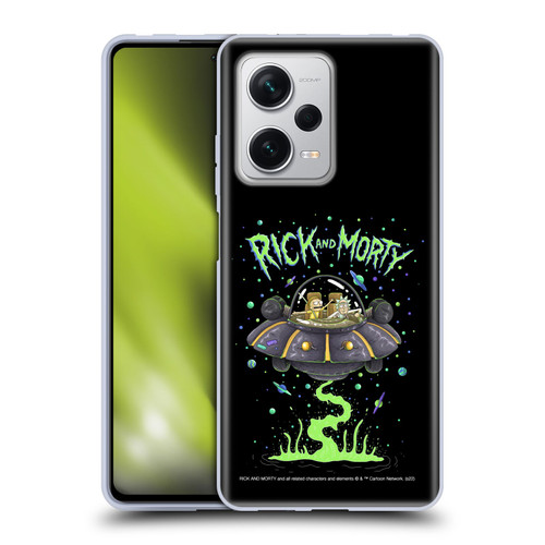 Rick And Morty Season 1 & 2 Graphics The Space Cruiser Soft Gel Case for Xiaomi Redmi Note 12 Pro+ 5G