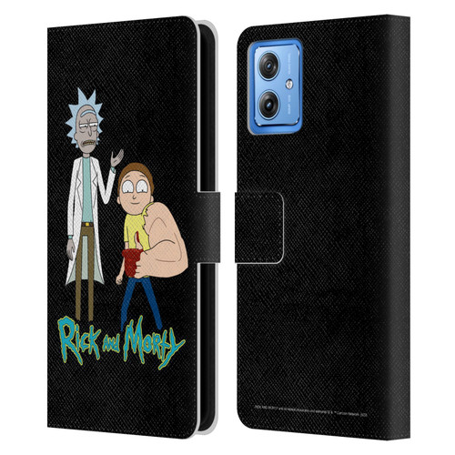 Rick And Morty Season 3 Character Art Rick and Morty Leather Book Wallet Case Cover For Motorola Moto G54 5G