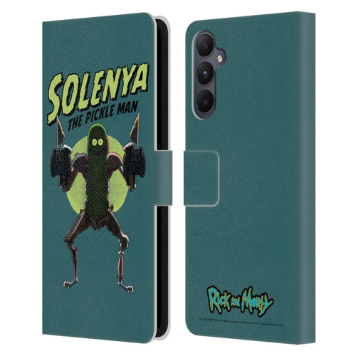 Rick And Morty Season 3 Character Art Pickle Rick Leather Book Wallet Case Cover For Samsung Galaxy A05s