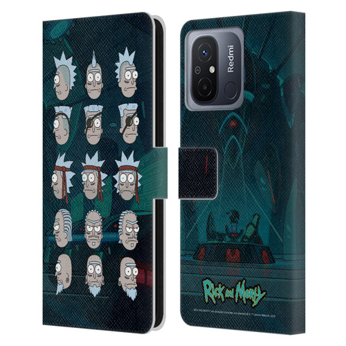 Rick And Morty Season 3 Character Art Seal Team Ricks Leather Book Wallet Case Cover For Xiaomi Redmi 12C
