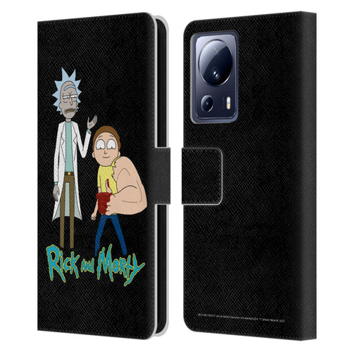 Rick And Morty Season 3 Character Art Rick and Morty Leather Book Wallet Case Cover For Xiaomi 13 Lite 5G