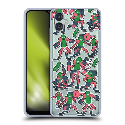 Rick And Morty Season 3 Character Art Pickle Rick Stickers Print Soft Gel Case for Samsung Galaxy M04 5G / A04e