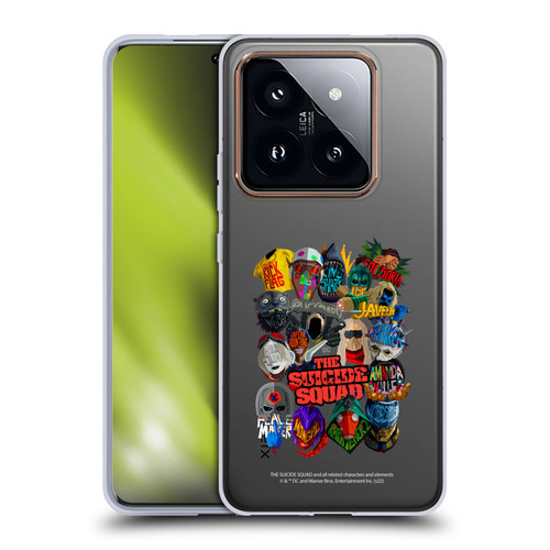 The Suicide Squad 2021 Character Poster Group Head Soft Gel Case for Xiaomi 14 Pro