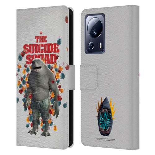 The Suicide Squad 2021 Character Poster King Shark Leather Book Wallet Case Cover For Xiaomi 13 Lite 5G