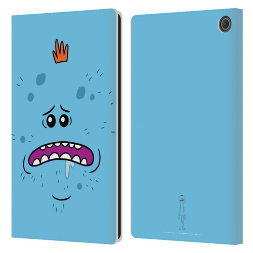Rick And Morty Season 4 Graphics Mr. Meeseeks Leather Book Wallet Case Cover For Amazon Fire Max 11 2023