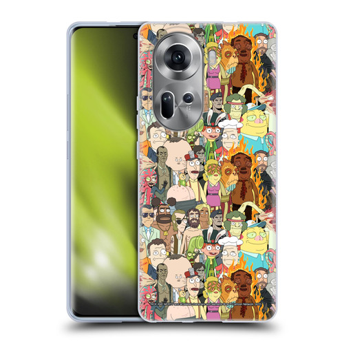 Rick And Morty Season 3 Graphics Interdimensional Space Cable Soft Gel Case for OPPO Reno11