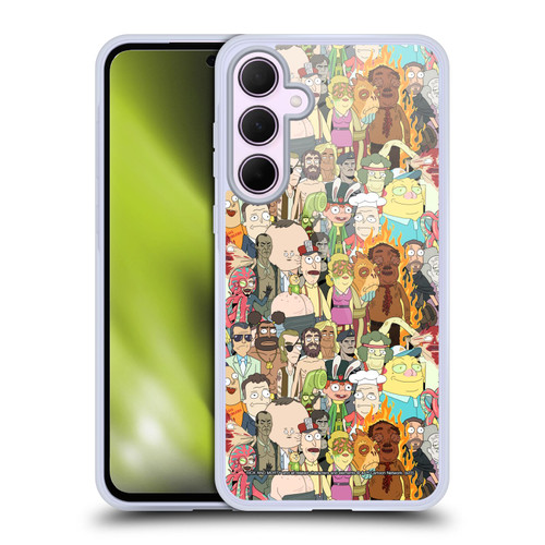 Rick And Morty Season 3 Graphics Interdimensional Space Cable Soft Gel Case for Samsung Galaxy A35 5G