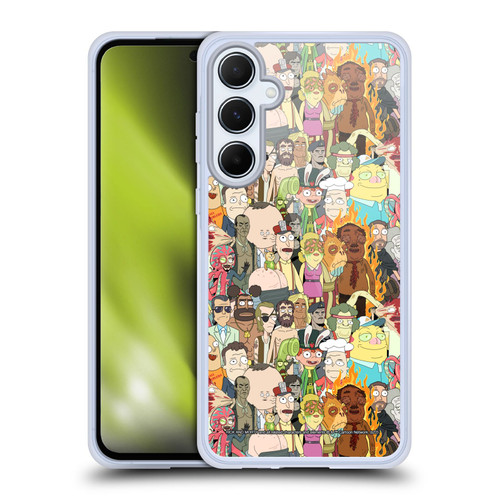 Rick And Morty Season 3 Graphics Interdimensional Space Cable Soft Gel Case for Samsung Galaxy A55 5G