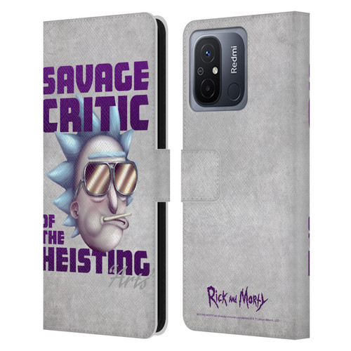 Rick And Morty Season 4 Graphics Savage Critic Leather Book Wallet Case Cover For Xiaomi Redmi 12C