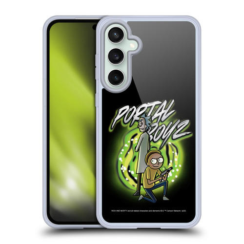 Rick And Morty Season 5 Graphics Portal Boyz Soft Gel Case for Samsung Galaxy S23 FE 5G