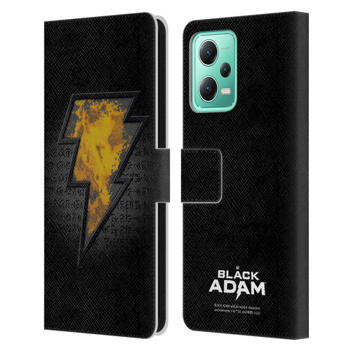 Black Adam Graphics Icon Leather Book Wallet Case Cover For Xiaomi Redmi Note 12 5G