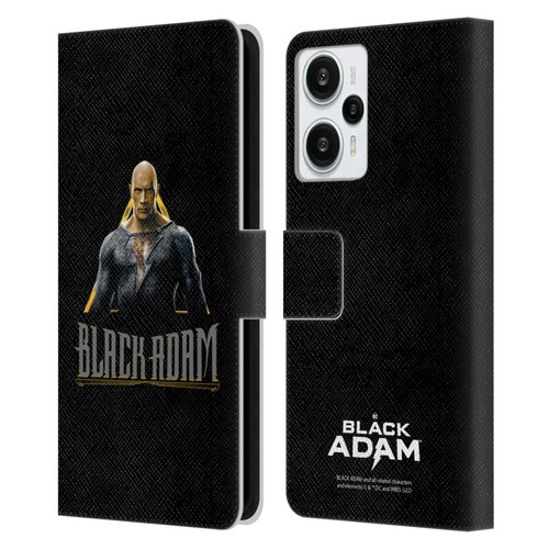 Black Adam Graphics Black Adam Leather Book Wallet Case Cover For Xiaomi Redmi Note 12T
