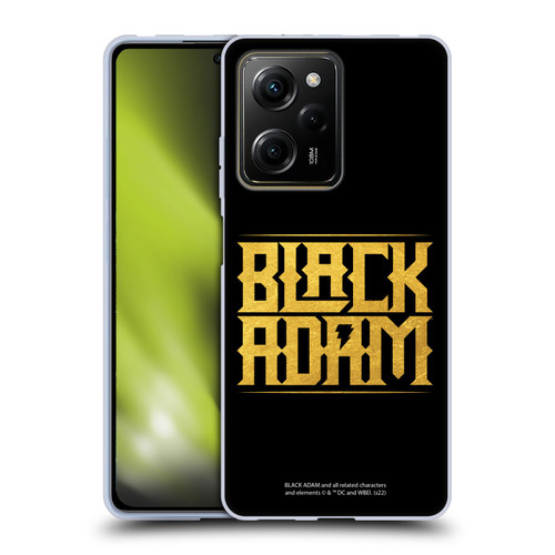 Black Adam Graphics Logotype Soft Gel Case for Xiaomi Redmi Note 12 Pro 5G