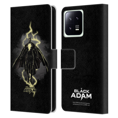 Black Adam Graphics Lightning Leather Book Wallet Case Cover For Xiaomi 13 5G