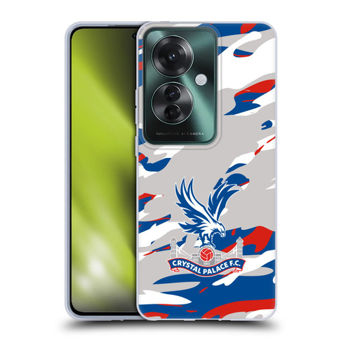 Crystal Palace FC Crest Camouflage Soft Gel Case for OPPO Reno11 F 5G / F25 Pro 5G