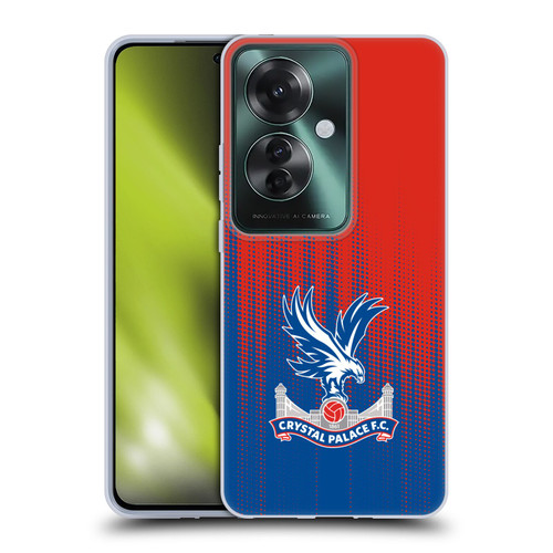 Crystal Palace FC Crest Halftone Soft Gel Case for OPPO Reno11 F 5G / F25 Pro 5G