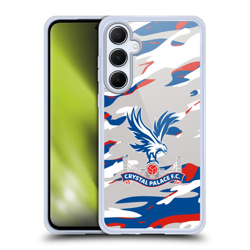 Crystal Palace FC Crest Camouflage Soft Gel Case for Samsung Galaxy A55 5G