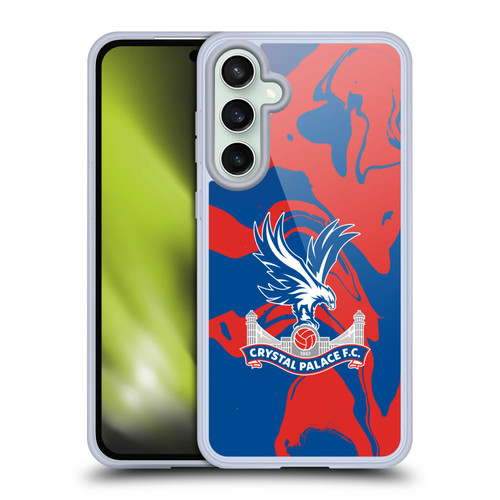 Crystal Palace FC Crest Red And Blue Marble Soft Gel Case for Samsung Galaxy S23 FE 5G & MagSafe
