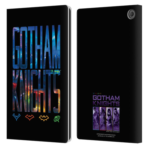 Gotham Knights Character Art Logo Leather Book Wallet Case Cover For Amazon Fire Max 11 2023