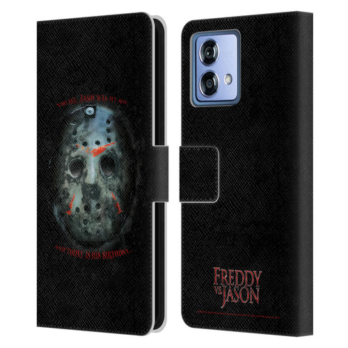 Freddy VS. Jason Graphics Jason's Birthday Leather Book Wallet Case Cover For Motorola Moto G84 5G