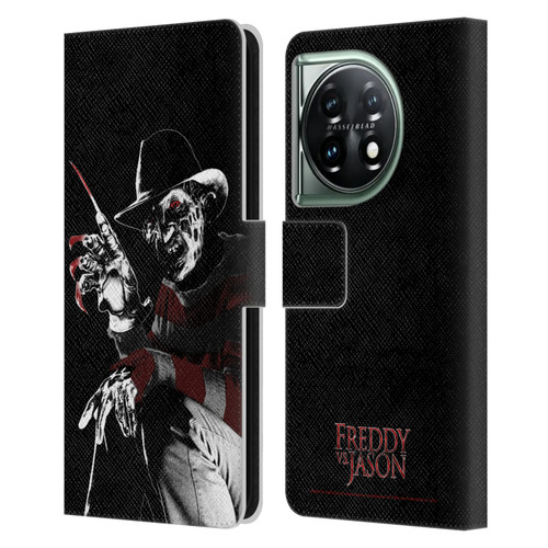 Freddy VS. Jason Graphics Freddy Leather Book Wallet Case Cover For OnePlus 11 5G