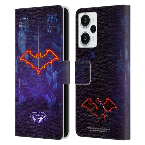 Gotham Knights Character Art Red Hood Leather Book Wallet Case Cover For Xiaomi Redmi Note 12T