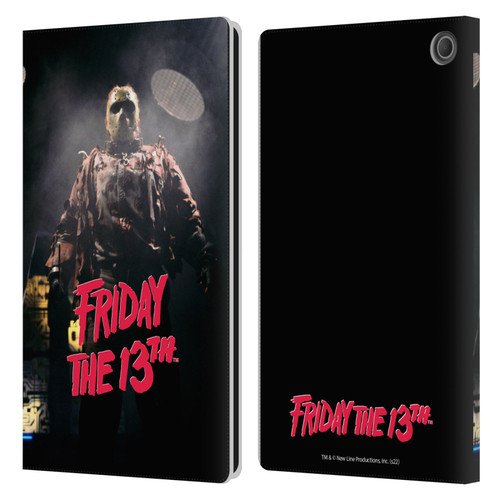 Friday the 13th: Jason X Graphics Jason Voorhees Leather Book Wallet Case Cover For Amazon Fire Max 11 2023