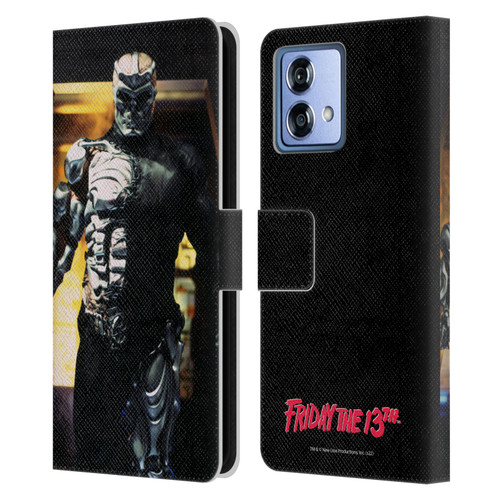 Friday the 13th: Jason X Graphics Jason Cyborg Leather Book Wallet Case Cover For Motorola Moto G84 5G