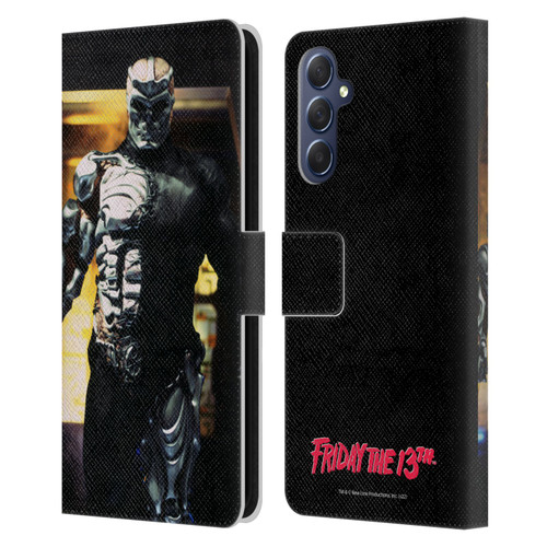 Friday the 13th: Jason X Graphics Jason Cyborg Leather Book Wallet Case Cover For Samsung Galaxy M54 5G