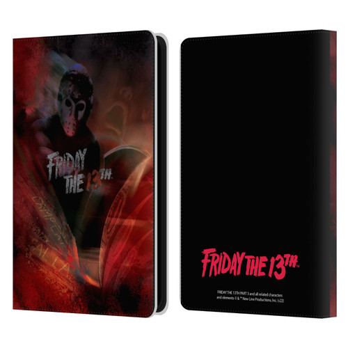 Friday the 13th Part III Key Art Poster Leather Book Wallet Case Cover For Amazon Kindle Paperwhite 5 (2021)