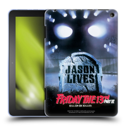 Friday the 13th Part VI Jason Lives Key Art Poster Soft Gel Case for Amazon Fire HD 8/Fire HD 8 Plus 2020