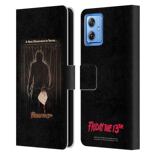 Friday the 13th Part III Key Art Poster 3 Leather Book Wallet Case Cover For Motorola Moto G54 5G