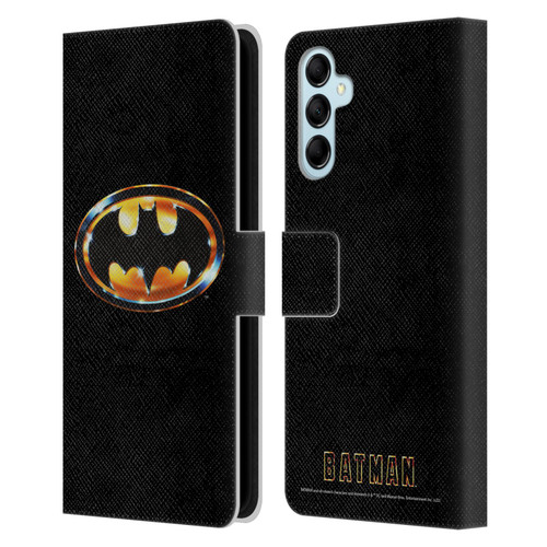 Batman (1989) Key Art Logo Leather Book Wallet Case Cover For Samsung Galaxy M14 5G