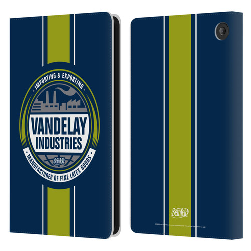 Seinfeld Graphics Vandelay Industries Leather Book Wallet Case Cover For Amazon Fire 7 2022