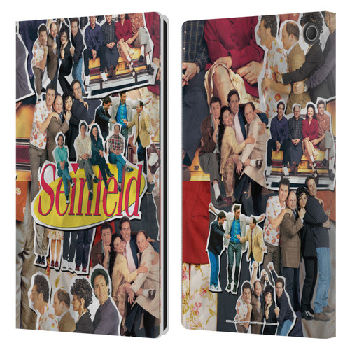 Seinfeld Graphics Collage Leather Book Wallet Case Cover For Amazon Fire Max 11 2023
