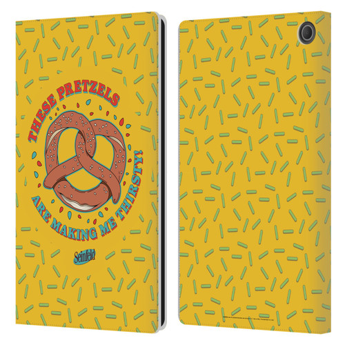 Seinfeld Graphics These Pretzels Leather Book Wallet Case Cover For Amazon Fire Max 11 2023