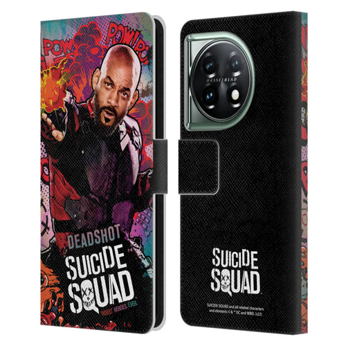 Suicide Squad 2016 Graphics Deadshot Poster Leather Book Wallet Case Cover For OnePlus 11 5G