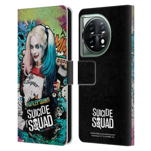 Suicide Squad 2016 Graphics Harley Quinn Poster Leather Book Wallet Case Cover For OnePlus 11 5G