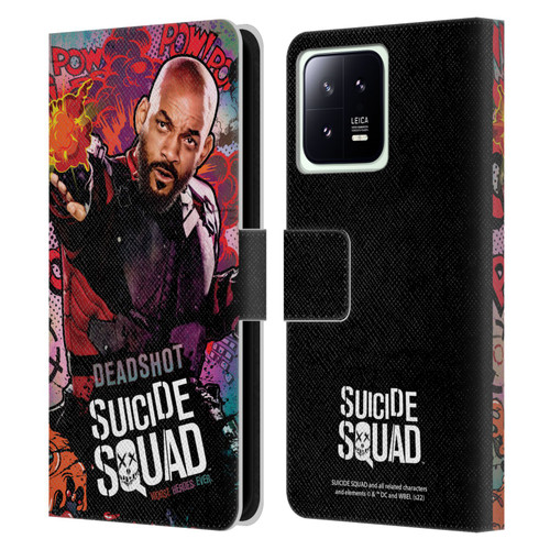 Suicide Squad 2016 Graphics Deadshot Poster Leather Book Wallet Case Cover For Xiaomi 13 5G