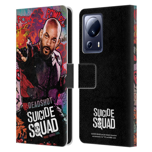 Suicide Squad 2016 Graphics Deadshot Poster Leather Book Wallet Case Cover For Xiaomi 13 Lite 5G