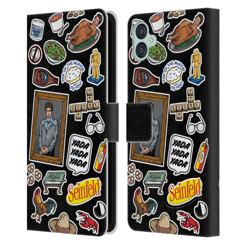 Seinfeld Graphics Sticker Collage Leather Book Wallet Case Cover For Samsung Galaxy M04 5G / A04e