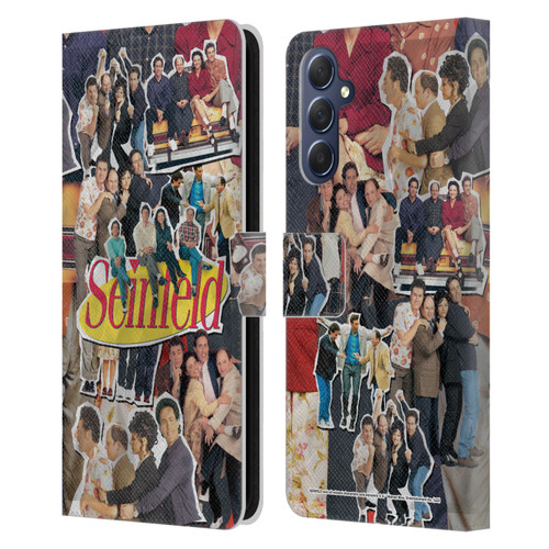 Seinfeld Graphics Collage Leather Book Wallet Case Cover For Samsung Galaxy M54 5G