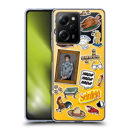 Seinfeld Graphics Sticker Collage Soft Gel Case for Xiaomi Redmi Note 12 Pro 5G
