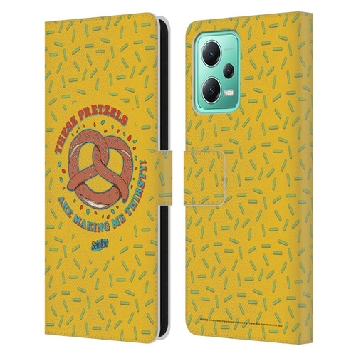 Seinfeld Graphics These Pretzels Leather Book Wallet Case Cover For Xiaomi Redmi Note 12 5G