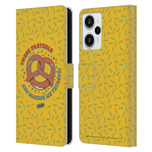 Seinfeld Graphics These Pretzels Leather Book Wallet Case Cover For Xiaomi Redmi Note 12T