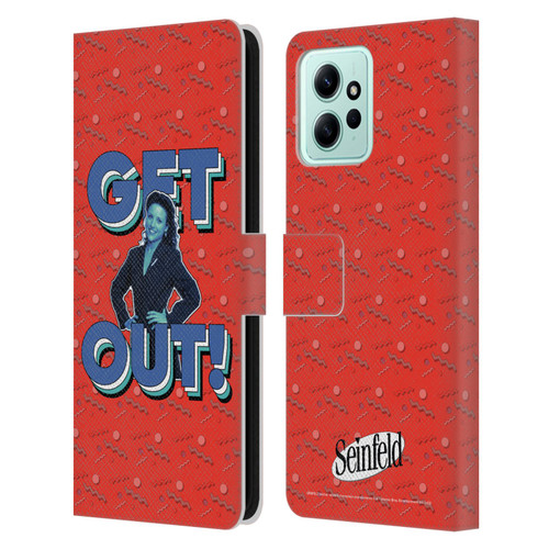 Seinfeld Graphics Get Out! Leather Book Wallet Case Cover For Xiaomi Redmi 12